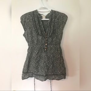 Casual floral button shirt